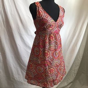 0 Gap Cotton Sundress Orange Pink Yellow